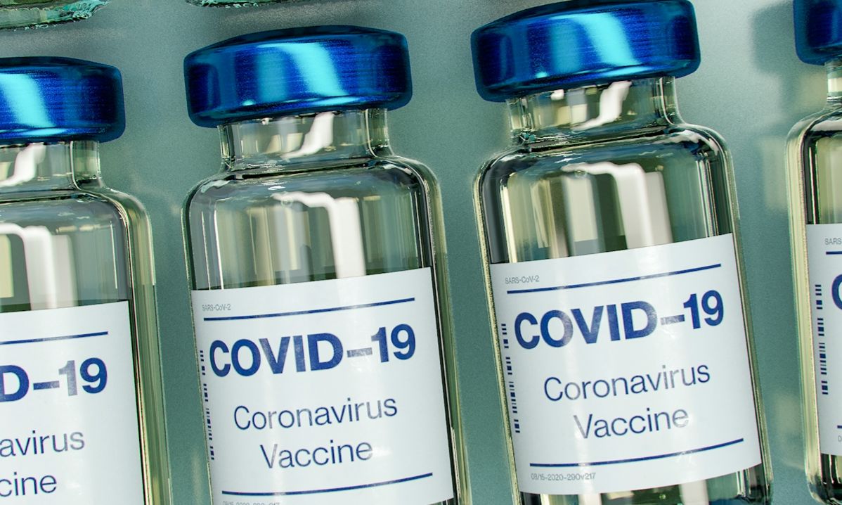 Covid-19 vaccinflaskor 