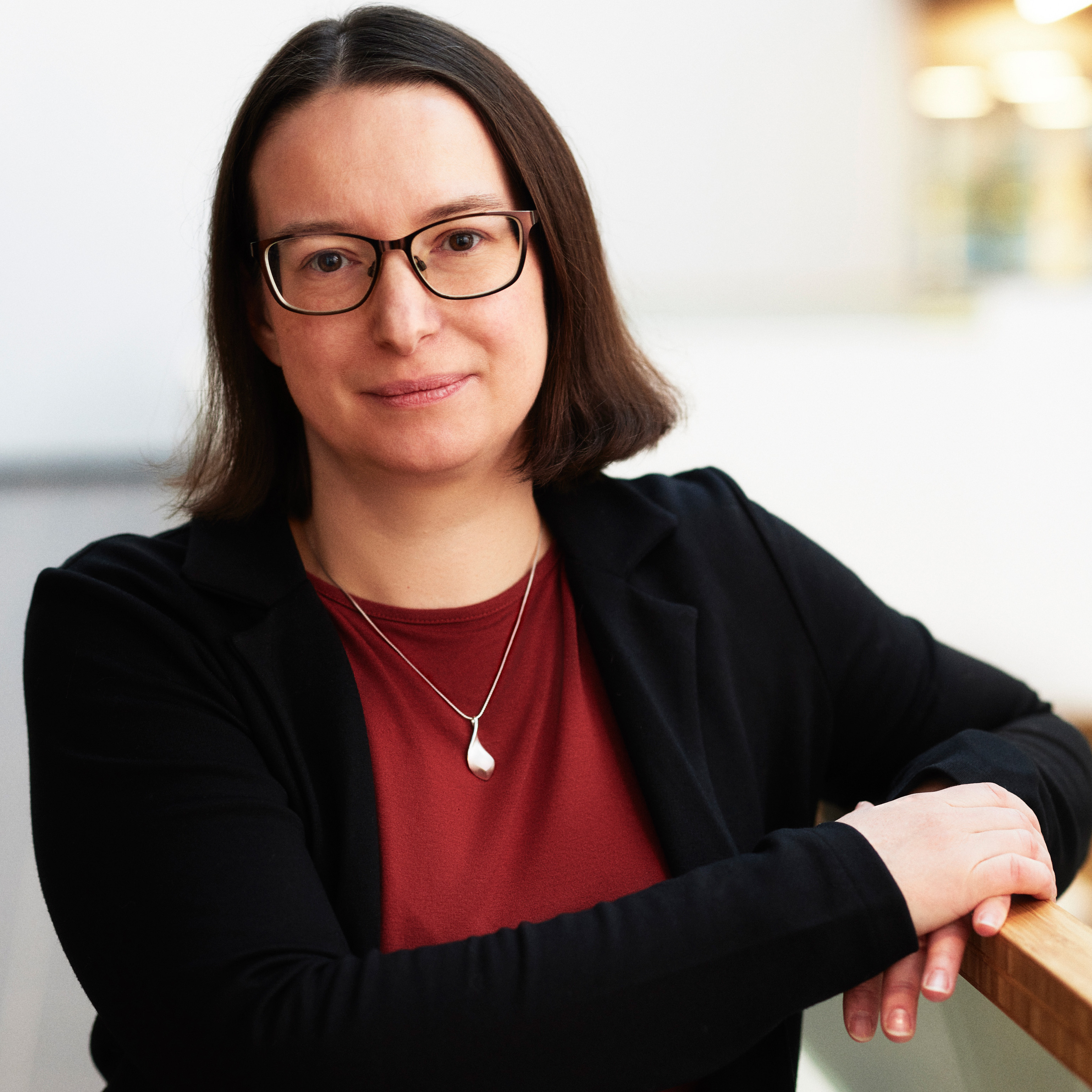 Porträttbild på förbundsordförande för Sveriges Farmaceuter, Agnieszka Madej